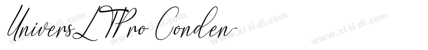 UniversLTPro Conden字体转换 UniversLTPro Conden字体转换